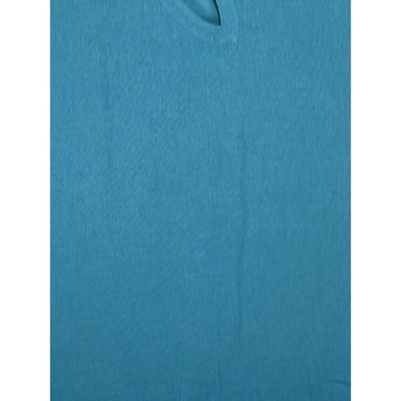 Soft Surroundings Modern Gauze Tunic Top Blouse Tropical Teal Size PS *read* - Picture 2 of 11